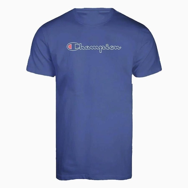Camiseta Champion Script Logo Contour - Masculina - Foto 1