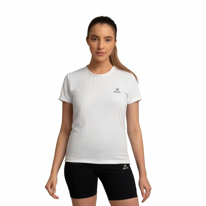 Camiseta Muvin Dry Basic SS com Proteção UV50 - Feminina - Foto 1