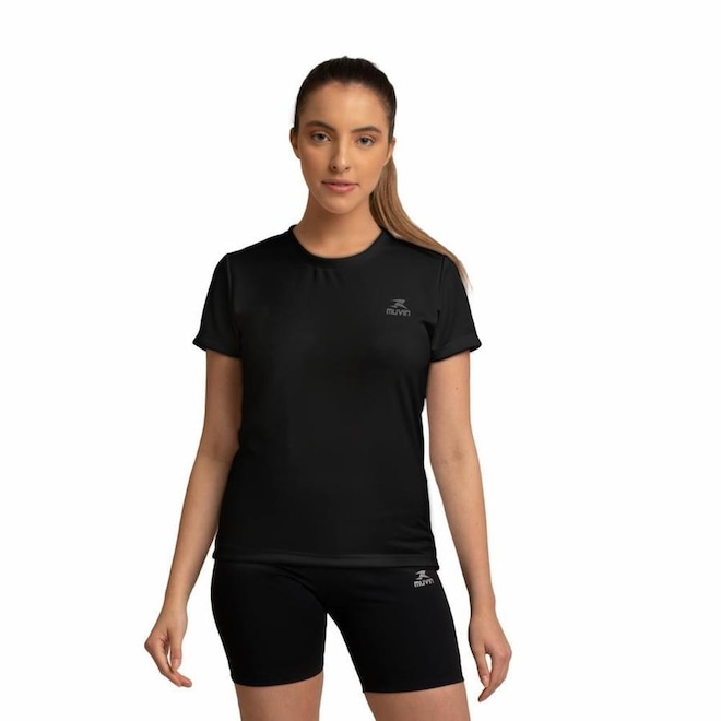 Camiseta Muvin Dry Basic SS com Proteção UV50 - Feminina - Foto 1