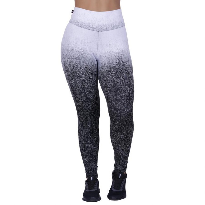 Calça Legging Orbis Fitness Cintura Alta Jacquard Degrade - Feminina - Foto 1
