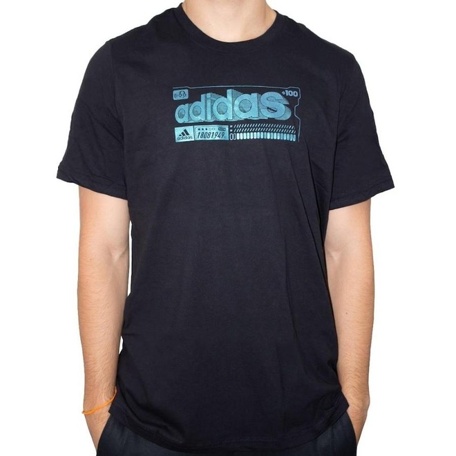 Camiseta adidas Grafica - Masculina - Foto 1