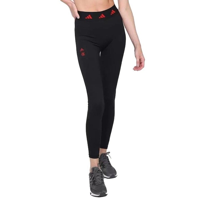 Calça Legging adidas Tights Flamengo - Feminina - Foto 1