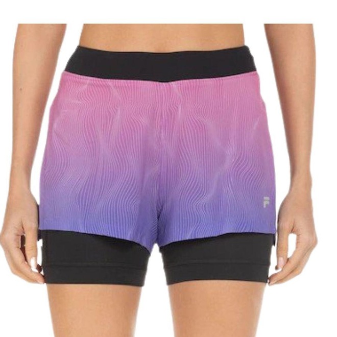 Short Fila Go To Mars Feminino - Lilas - Fila - Foto 1