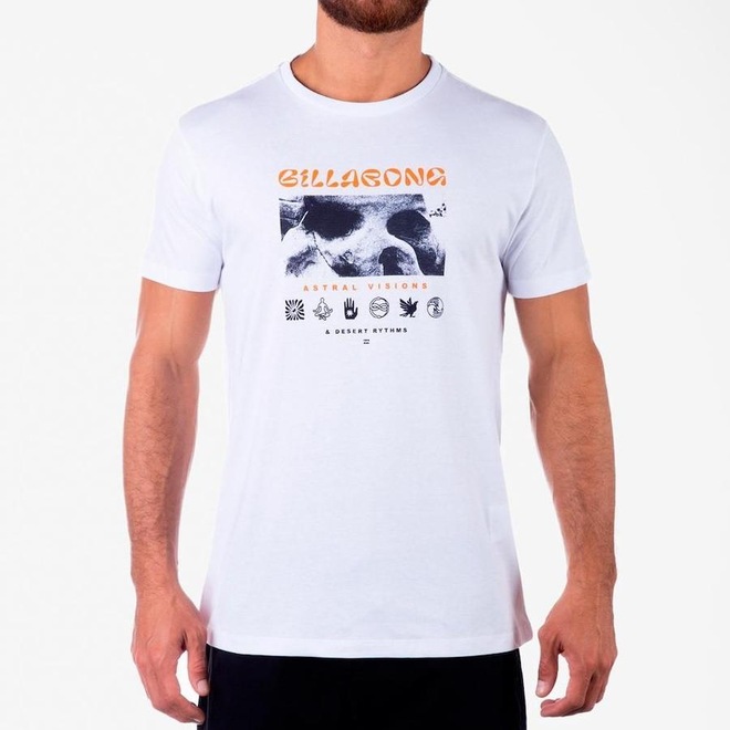 Camiseta Billabong Fossil - Masculina - Foto 1