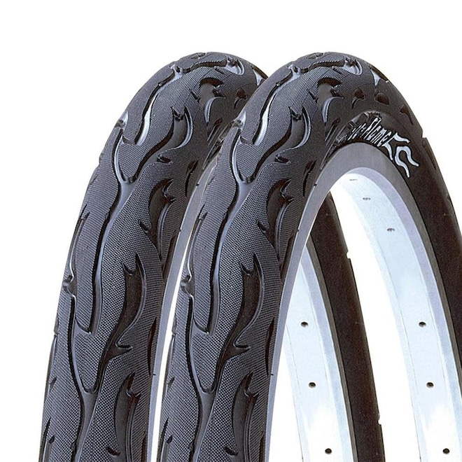 Par de Pneu Balão Kenda Flame Aro 26 - Foto 1