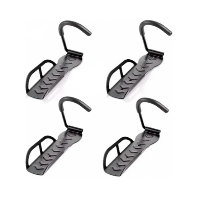 Kit de Suportes Parede Tangshan HX-83 Vertical Gancho Para Pendurar Bicicleta com 4 unidades - Foto 1