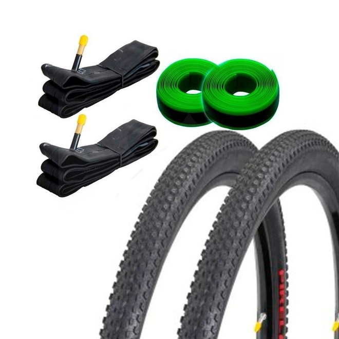 Kit de 1 Par de Pneus Pirelli Scorpion Pro 29x2.20 + 2 Câmaras Bico Grosso + 2 Fitas Anti Furo - Foto 1