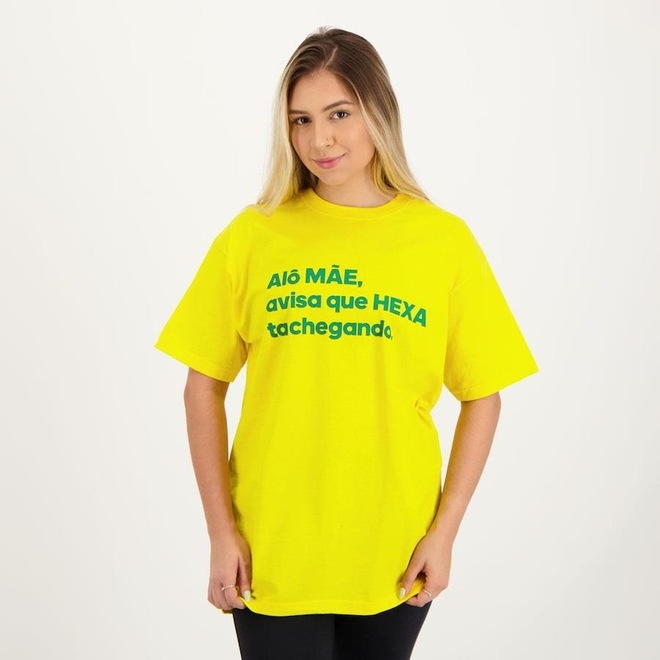 Camiseta Futfanatics Brasil Alô Mãe - Masculina - Foto 1