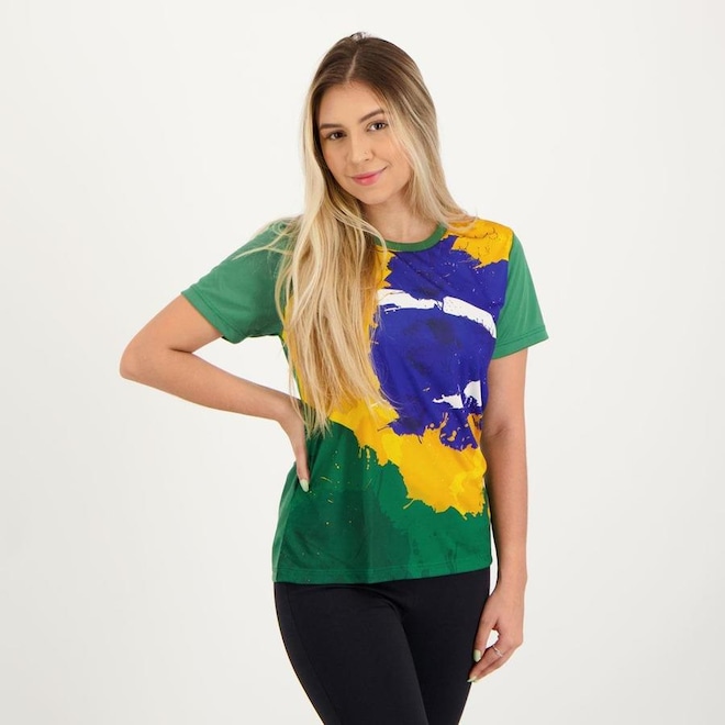 Camisa Futfanatics Brasil Solimões - Feminina - Foto 1