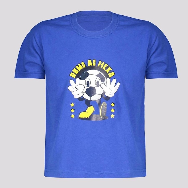 Camiseta Futfanatics Bolinha do Hexa - Infantil - Foto 1