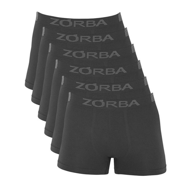 Kit de Cuecas Zorba Boxer Sem Costura Extreme Sport 836 - Adulto - com 6 Unidades - Foto 1