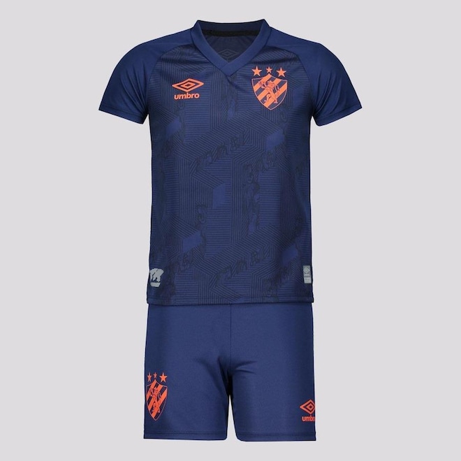 Kit de Uniforme Umbro Sport Recife III 2022 - Infantil - Foto 1