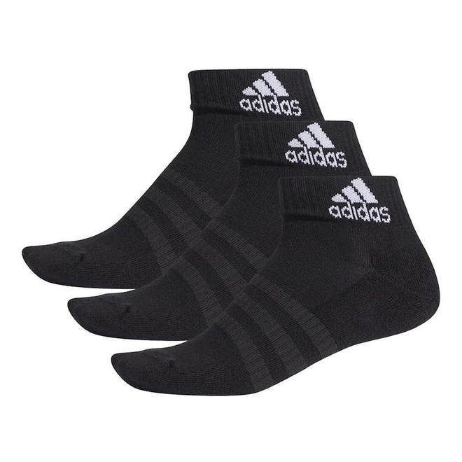 Meia Cano Médio adidas Cushioned Ankle - 3 pares - Masculina - Foto 1