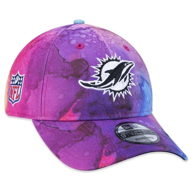 Boné Aba Curva New Era 9Twenty Miami Dolphins Crucial Catch 2022 - Strapback - Adulto - Foto 1