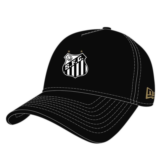 Boné Aba Curva do Santos 9Forty A-Frame New Era - Snapback - Adulto - Foto 1