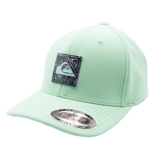 Boné Aba Curva Quiksilver Plate Heritage SM23 Mint - Fechado - Adulto - Foto 1