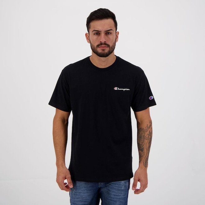 Camiseta Champion Mini Logo Script - Masculina - Foto 1