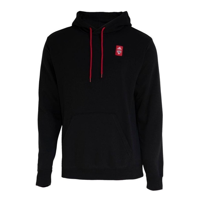 Blusão de Moletom com Capuz do São Paulo FC Estampado DNA - Masculino - Foto 1