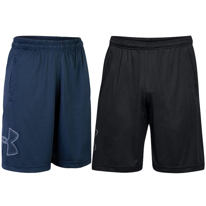Kit Shorts Under Armour Tech Graphic - 2 Unidades - Masculino - Foto 1