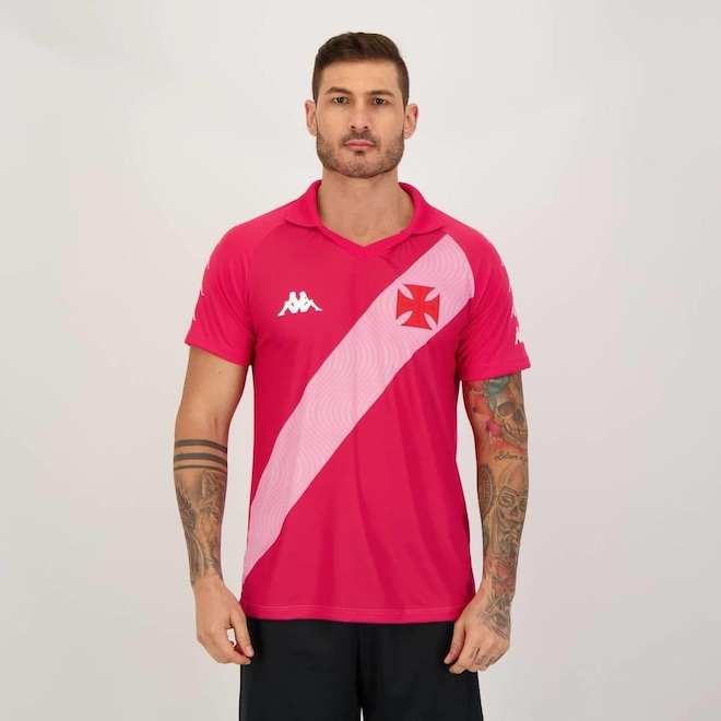 Camisa Polo do Vasco Kappa Supporter Edição Especial - Masculina - Foto 1