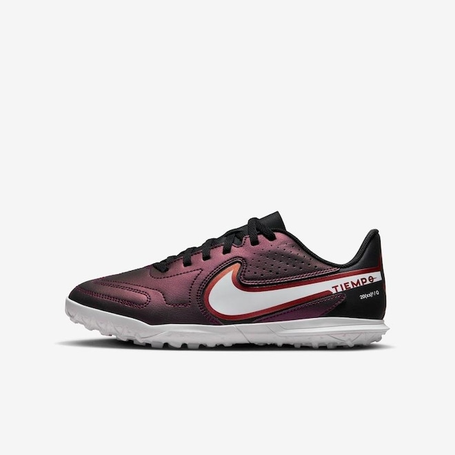Chuteira Society Nike Tiempo Legend 9 Club - Infantil - Foto 1