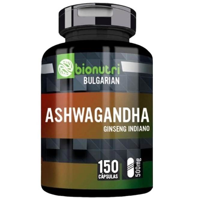 Ginseng Indiano Ashwagandha Bionutri Importado 500mg - 150 cápsulas - Foto 1
