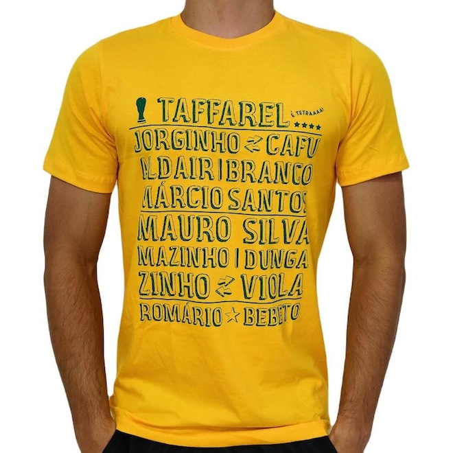 Camisa Brasil Retro Escalação Tetra 1994 RetroMania - Masculina - Foto 1