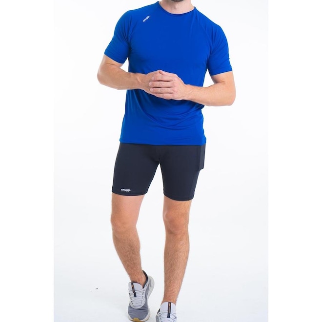 Bermuda Térmica Segunda Pele  com Bolso e Proteção UV50+ - Masculina - Foto 1