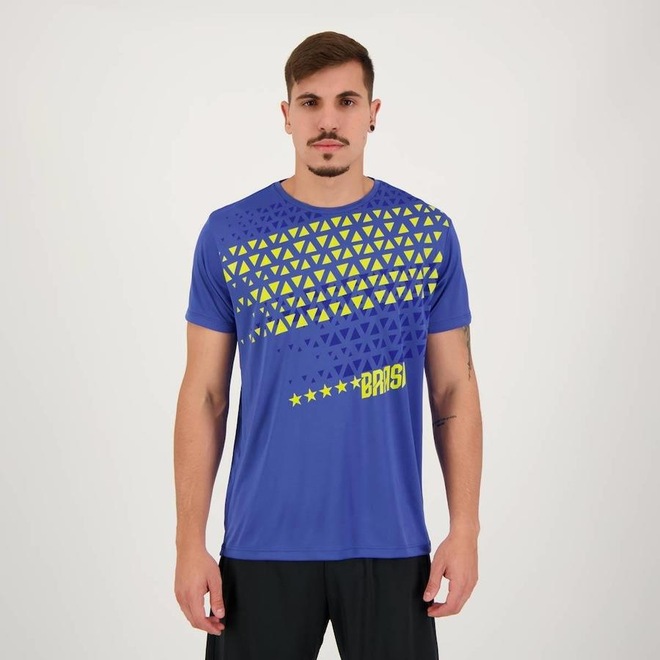 Camisa do Brasil Futfanatics Five Star - Masculina - Foto 1