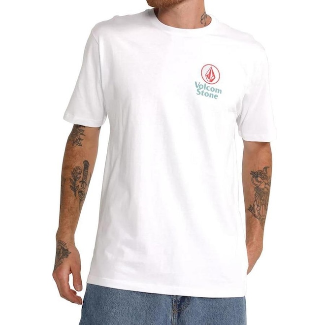 Camiseta Volcom Silk Mc Ezduzit - Masculina - Foto 1