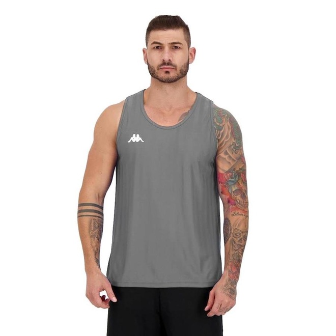 Camiseta Regata Kappa Montse Jacquard - Masculina - Foto 1