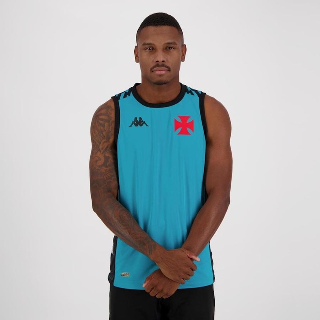 Camiseta Regata do Vasco Kappa Treino 2021 - Masculina - Foto 1