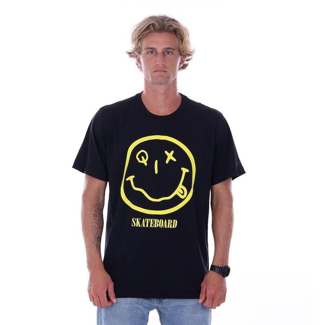 Camiseta Qix Be Happy Smile - Masculina - Foto 1