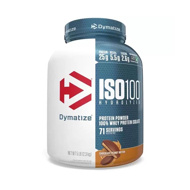 Whey Protein Isolado Iso 100% Dymatize - 2,3Kg - Foto 1