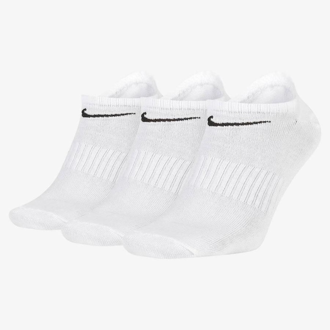 KIt de Meias Cano Curto Nike Everyday Lightweight - Unissex - 3 Pares - Foto 1