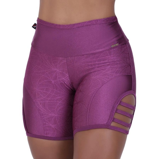 Bermuda Orbis Fitness Cirrê Liso e Relevo - Feminina - Foto 1