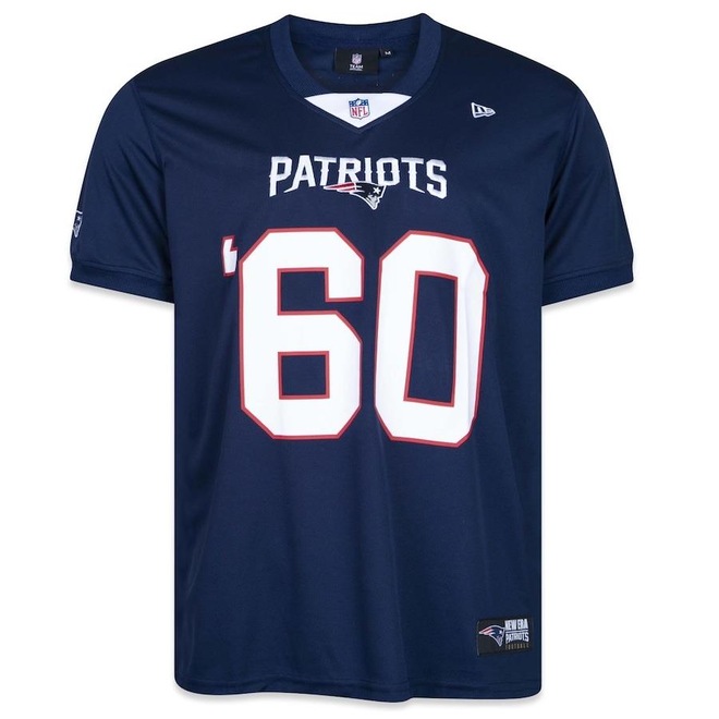 Camiseta New Era Jersey Core New England Patriots NFL Neepat - Masculina - Foto 1