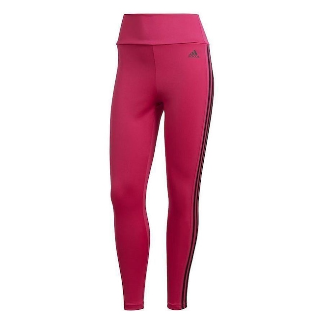 Calça Legging Adidas 3 Listras Feminina HK9951 - Foto 1