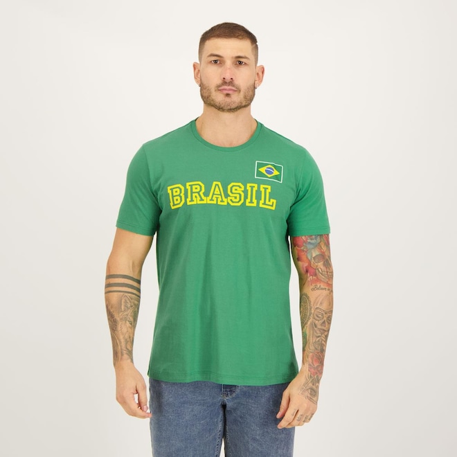 Camisa do Brasil Tibagi Futfanatics - Masculina - Foto 1
