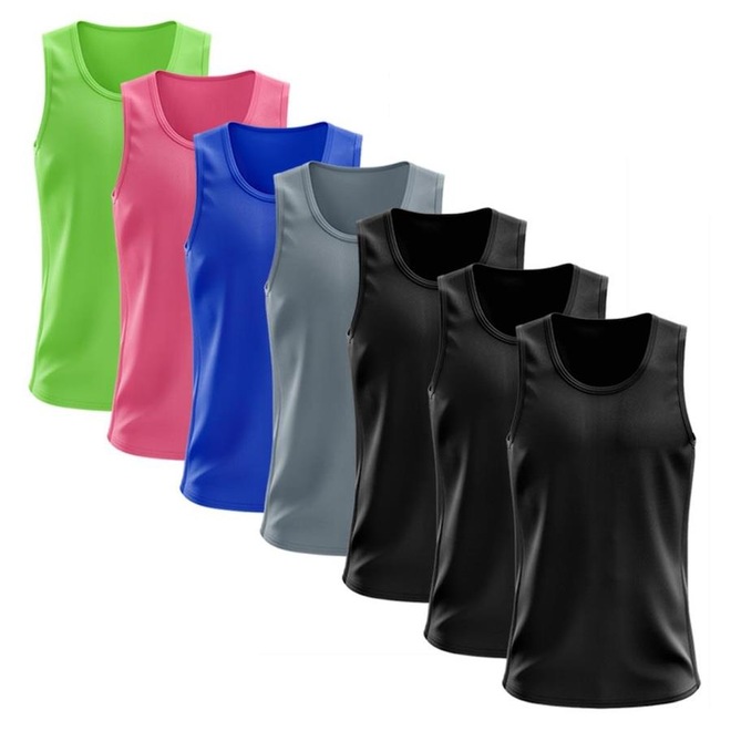 Camiseta Regata Térmica Whats Wear Dry Fit com Proteção Solar UV - Masculina - 7 Unds - Foto 1