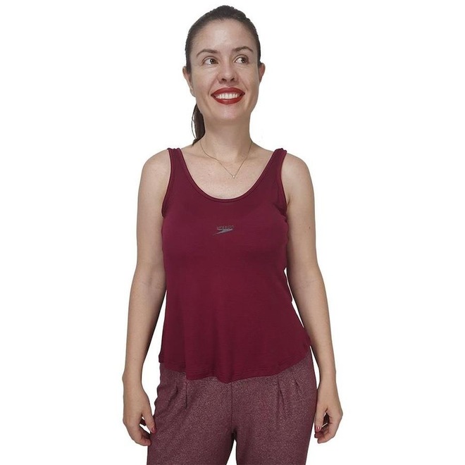 Camiseta Regata Speedo Texturizada Poliamida - Feminina - Foto 1