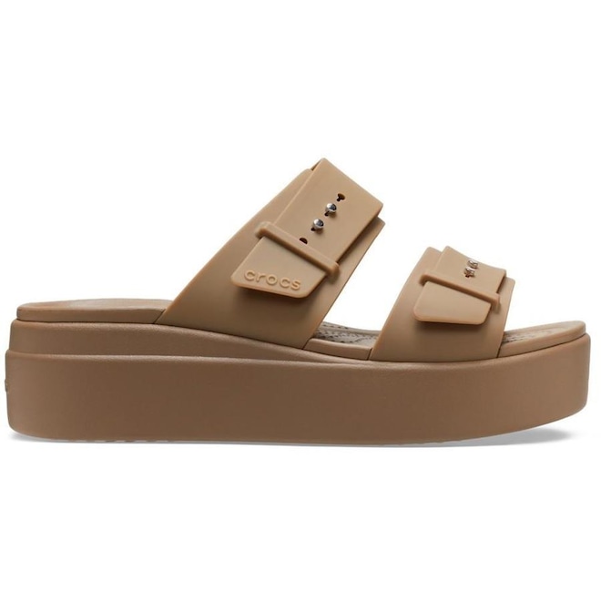 Sandália Crocs Brooklyn Low W Sandal - Feminino - Foto 1