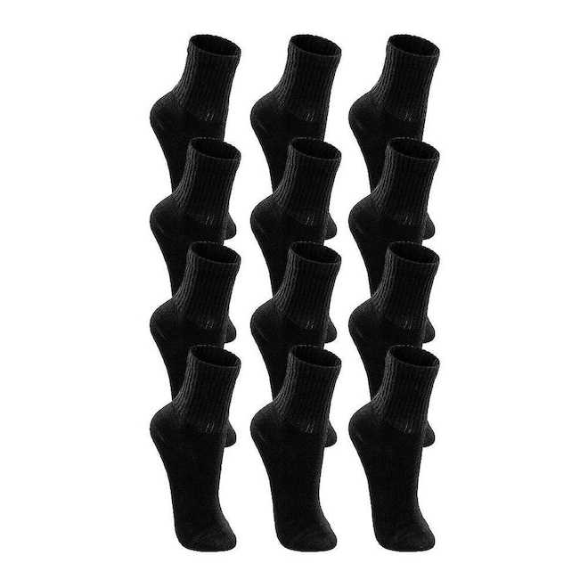 Kit Meias Cano Longo Lupo Com 12 Pares - Infantil - Foto 1