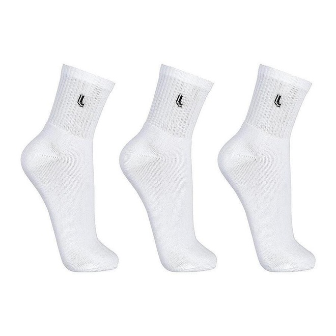 Kit Meias Cano Médio Lupo Esportiva 12 Pares - Adulto - Foto 1