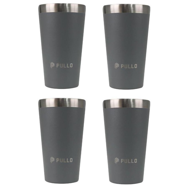 Kit de Copos Térmicos Pullo Fun - 480ml - 4 Unidades - Foto 1