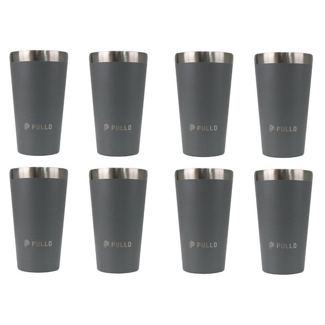 Kit de Copos Térmicos Pullo Fun - 480ml - 8 Unidades - Foto 1