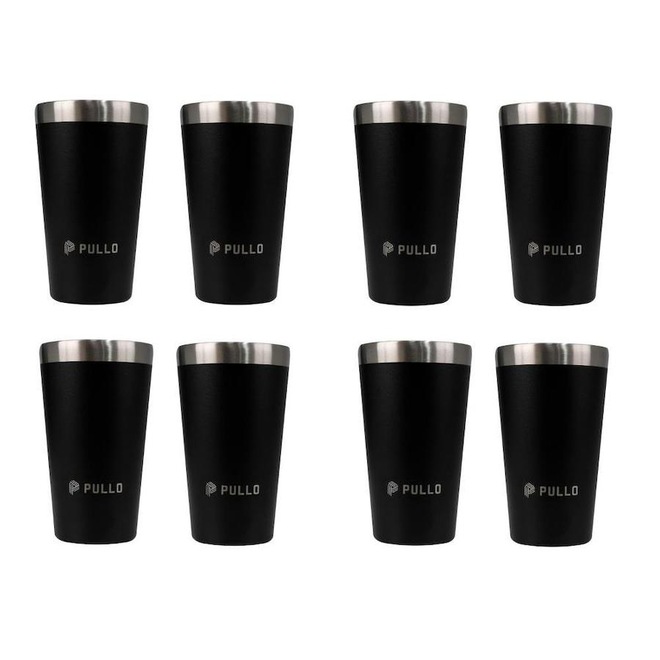 Kit de Copos Térmicos Pullo Fun - 480ml - 8 Unidades - Foto 1