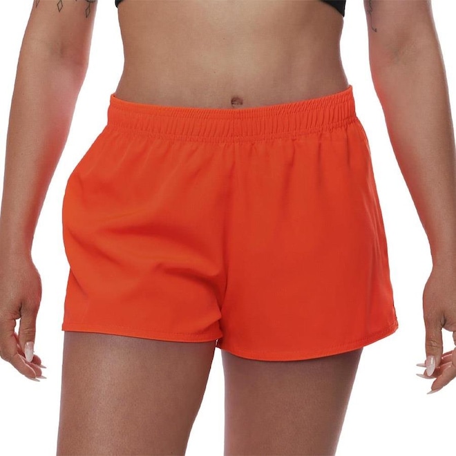Shorts Curto Resina Esportivo - Feminino - Foto 1