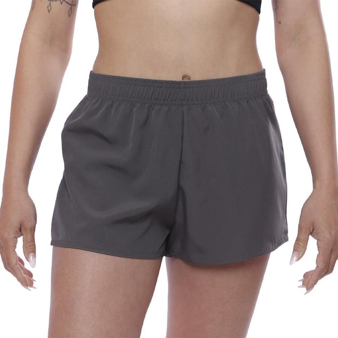 Shorts Curto Resina Esportivo - Feminino - Foto 1