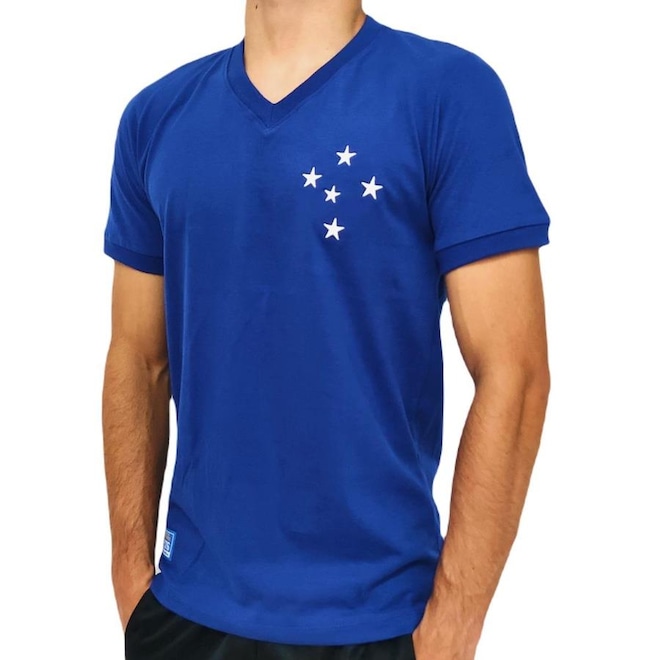 Camisa do Cruzeiro RetroMania Retro 1976 Libertadores - Masculina - Foto 1